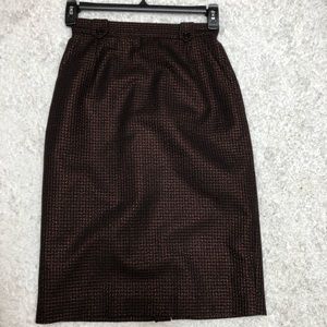 Kelli Harper size 8 wall/poly straight skirt